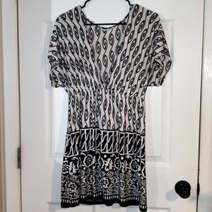 Charlotte Russe Womens Large Black White Blouse
